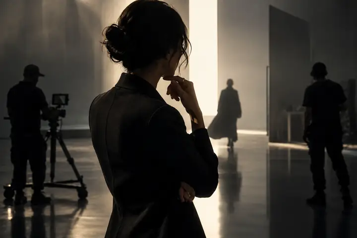 Portrait with dramatic lighting