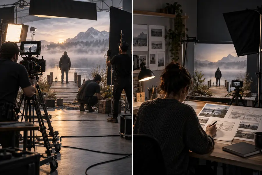 Concept de vidéo IA affiné et prêt pour la production